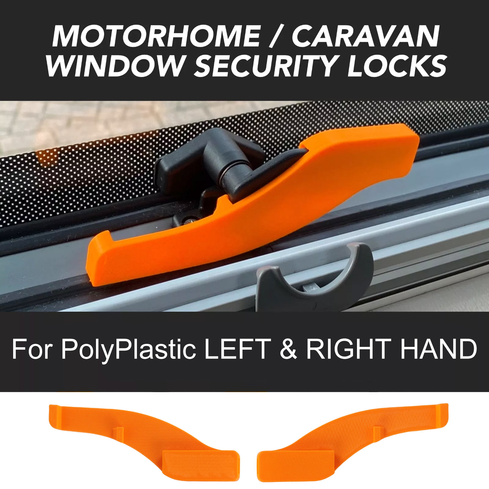 Pc Security Lock - 1set Caravan Links/Rechts Hand Fenster Polyplastik