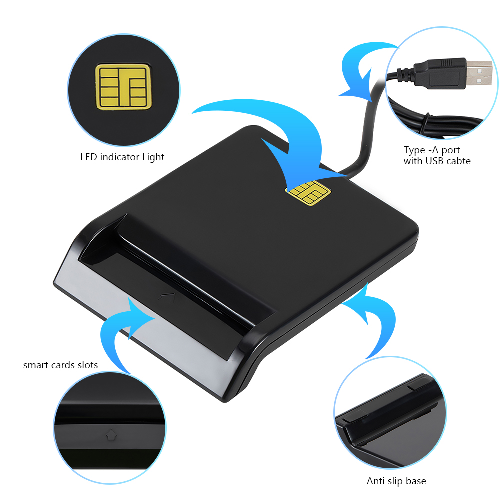 Stabiler Betrieb USB-Smartcard – Smart Card Reader Bewertung und Preis